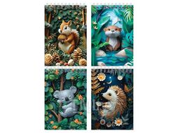 Блокнот А6 40л на гребне "Paper art" в клетку BG Б6гр40 07051
