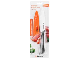 Нож кухонный керамический 10.5см + чехол, серия Handy (Хенди), PERFECTO LINEA (Длина лезвия 10,5 см, длина изделия общая 20 см)