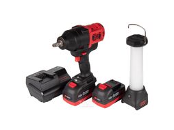 Гайковерт аккумуляторный ударный 1/2", 1700 Нм, 18 В, кейс, в комплекте фонарь MIGHTY SEVEN DW-402AL