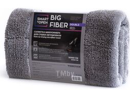 Салфетка микрофибра для сушки автомобиля 1200 г/м 50х60 Big Fiber Double Smart Open 160325
