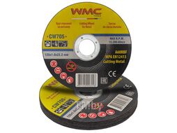 Круг отрезной 125x1.0x22.2мм-10шт WMC TOOLS WMC-CW705(10 шт к-т)