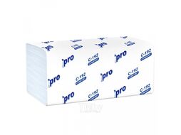 Полотенца бумажные V - сложение 250 листов, 1 слой, 100% целлюлоза PROtissue C193