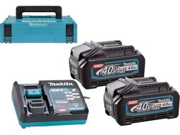 Набор аккумуляторов PSK MKP1G002 (2x4.0Ач + DC40RA, Makpac 1) XGT, MAKITA 191J99-7