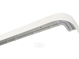 Карниз для штор LEGRAND Галант 7см с поворотами 2.4м / 48069489 (белый глянец)