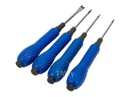 Отвертки прецизион. магнитн. Torx и тип U, набор 4шт. Top Tools 39D191