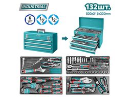 Набор инструментов TOTAL THPTCS71321 (132 предмета)
