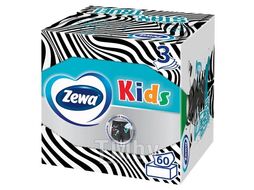Бумажные салфетки 3-слойные в коробке 60шт. (Со) Zewa Kids