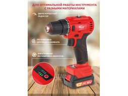 Аккум. дрель-шуруповерт WORTEX BD 1220-1 DLi в чем. (12.0 В, БЕСЩЁТОЧНЫЙ, 2 акк., 1.5 А/ч Li-Ion, 2 ск., 40 Нм, шур. до 6 мм, НЕ подходит к линейке AL