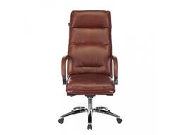Кресло руководителя Бюрократ T-9927SL светло-коричневый Leather Eichel кожа крестов. металл хром