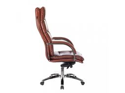 Кресло руководителя Бюрократ T-9927SL светло-коричневый Leather Eichel кожа крестов. металл хром