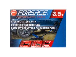 Домкрат подкатной гидравлический 3.5т (h min 155мм, h max 710мм) Forsage F-T830018Z MT