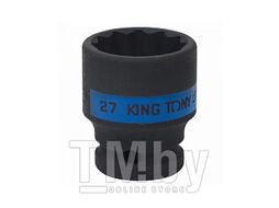 Головка торцевая ударная двенадцатигранная 1/2", 27 мм KING TONY 453027M
