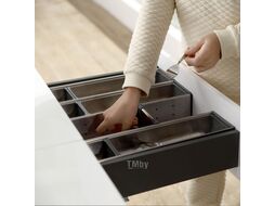 Вкладыш 60/500 шуфлядный металлический Organizer нержавеющая сталь (473*564*65) AKS