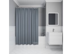 Штора для ванной комнаты, 200х180 см, Полиэстер, серый, IDDIS DW03P18i11