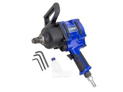 Пневмогайковерт ударный ''Twin Hammer''с реверсом и регулировкой усилия 3/4'' (2400Hм, 4600 об/мин, 6.3bar, вес 8.2кг) Forsage F-NC-6220
