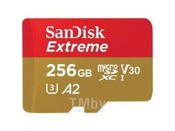 Карта памяти SanDisk microSDXC Extreme UHS-I U3 V30 A2 256GB (SDSQXAV-256G-GN6MN)