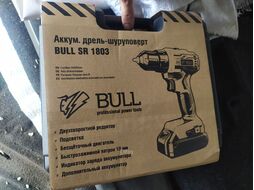 Аккум. дрель-шуруповерт BULL SR 1803 в чем. (18.0 В, 2 акк., 2.0 А/ч Li-Ion, 2 скор., 50 Нм, шурупы до 10 мм)