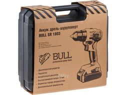 Аккум. дрель-шуруповерт BULL SR 1803 в чем. (18.0 В, 2 акк., 2.0 А/ч Li-Ion, 2 скор., 50 Нм, шурупы до 10 мм)