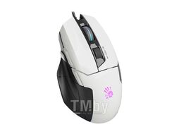 Мышь игровая A4Tech Bloody W70 MAX white (белый/черный оптическая 10000dpi USB 10but)