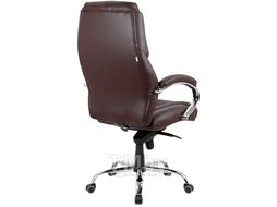 Офисное поворотное кресло Kingstyle SHL-9-2 Tonpo PU Chrome (экокожа, коричневый)