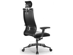 Кресло ErgoLife Sit 10 B2-187D - EcoLeather (Extra) /Kb40 / Wh40 / D03P / H3mL-G-2D (TG1.0Ch / M09.B23.G18.W01) (Черный-Св.Бежевый) Metta