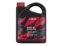 Моторное масло GT SPORT 4T 10W40 SN, 4 л LAVR MOTO Ln7728