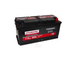 Аккумулятор 12V 110Ah 850A ETN 0(R+) B13 394x175x190 25,5kg STANDARD DYNAMAX DEB1100