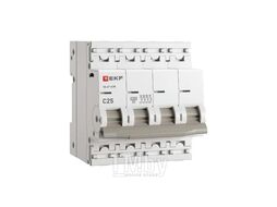 Автоматический выключатель 4P 25А (C) 4,5kA ВА 47-63N EKF PROxima M634425C