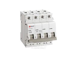 Автоматический выключатель 4P 25А (C) 4,5kA ВА 47-63N EKF PROxima M634425C