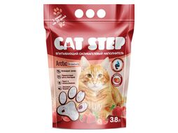 Наполнитель впитывающий силикагелевый Arctic Strawberry, 3,8 л (1,67 кг) Cat Step 20363006