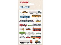 Наклейки обьемные 10*15 см "Транспорт", многоразовые, блистер deVente 8002486