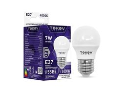 Лампа Tokov Electric 7Вт G45 4000К Е27 176-264В / TKE-G45-E27-7-4K
