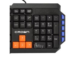 Клавиатура USB CMK-483 Crown мультимедийная 114 клавиш, выделенные клавиши Warzone, длина провода 1.8м