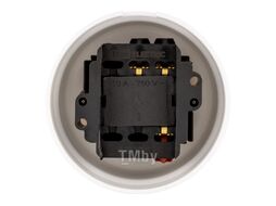 Выключатель поворотный проходной с ручкой (бантик) 10А белый «Виви» TDM SQ1820-1005