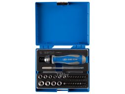 Набор вставок (бит) 1/4", PH, PZ, Hex, Torx, Slotted, 39 предметов KING TONY 2539MRV04