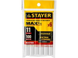 Стержни MASTER для клеевых (термоклеящих) пистолетов, 6шт, 11/100мм Stayer 0682-H6