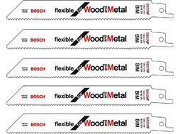 Полотно пильное по древесине с металлом S922VF Flexible for and Metal 3-10мм (5шт) 2.608.656.017
