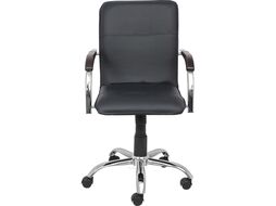 Кресло поворотное SITUP SAMBA chrome (extra) Pegasso Black локти дерево темное ( Самба )