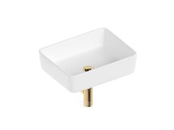 Умывальник Lauter 21674 + клапан 21190G + сифон 21635G (золото)