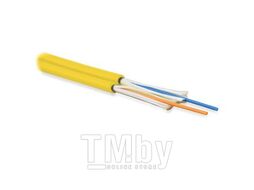Кабель оптический внутренний, Distribution, LSZH, 12 волокон, SM, OS2, желтый Lanmaster LAN-OFC-DI12-S2-LS