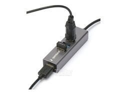 Хаб USB UHB-C454 Gembird 4хUSB3 , кабель USB 17см, алюминий