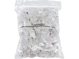 Разъем UTP RJ-45 (8P8C), CAT 5e 100шт./уп PROconnect 05-1021-3