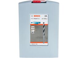 Сверло спиральное Bosch HSS PointTeQ 1-10мм Probox по металлу (19шт) 2.608.577.351 BOSCH