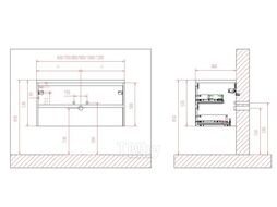 Тумба с умывальником BelBagno Kraft-700-2C-SO-RNN + BB700ETL