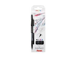 Маркер-кисть "Brush Sign pen Artist", 4 шт Pentel SESF30C-4