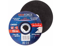Круг отрезной 125x1.2x22.2мм YATAFORCE YT-CW505