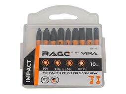 Набор бит торсионных S2 PH PZ SL HEX x 50 мм, 10 шт 554194