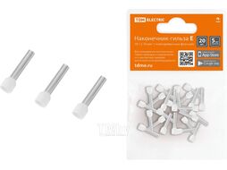 Наконечник-гильза Е7508 0,75мм2 с изолированным фланцем (20шт) TDM SQ0568-0045