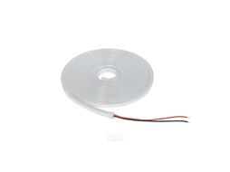 Гибкий неон - 9,6W/m, 12V, 6*12мм, 120 д/м, IP65, холодный белый (6000K) - 5м, AKS