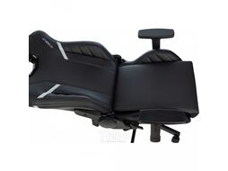 Кресло игровое Бюрократ Knight Thunder 5X черный/голубой эко.кожа крестов. металл